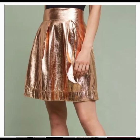 Anthropologie Dresses & Skirts - Moulinette Soeurs Copper Foil Skirt